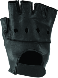 Kuryakyn Leather By River Road Hollister Shorty Gloves Black - XL