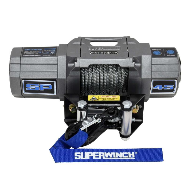 Superwinch 4500 LBS 12V DC 15/64in x 40ft Steel Rope Roller Fairlead SP 45 Winch