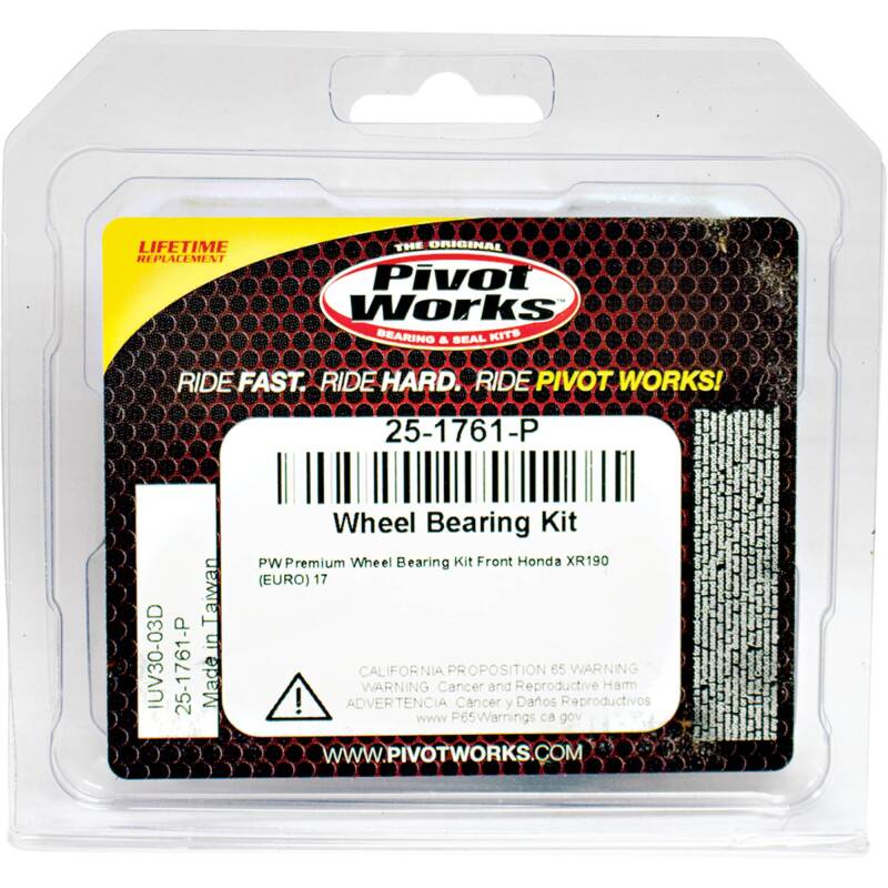 Pivot Works Honda Wheel Bearing Kit Premium Bearings