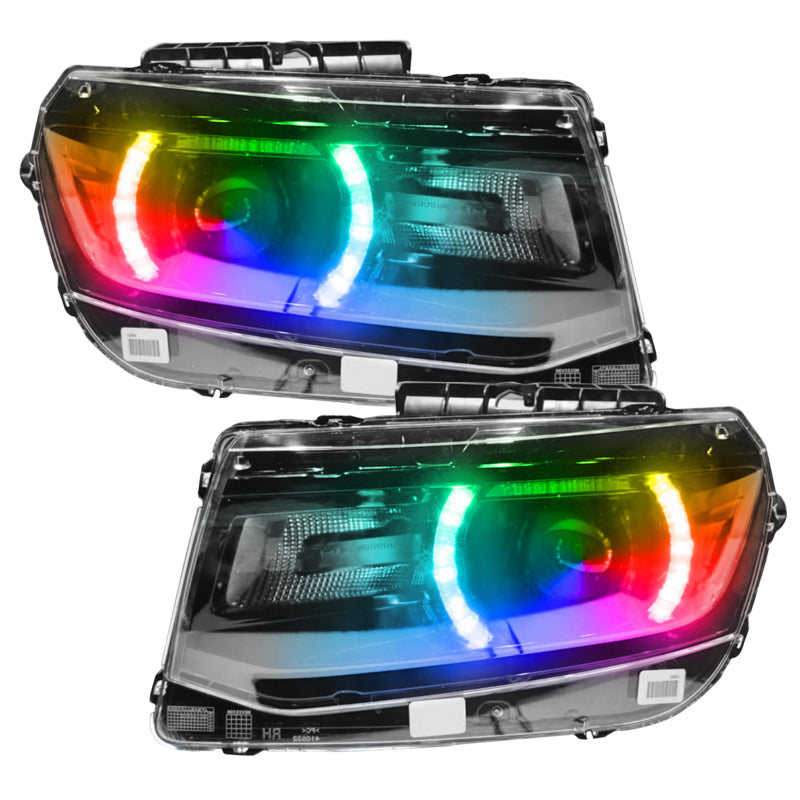 Oracle 14-15 Chevy Camaro RS Headlight DRL Upgrade Kit - ColorSHIFT w/ Simple Cntrl SEE WARRANTY