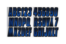 Load image into Gallery viewer, Hardline Boat Lettering Registration Kit 3 in. - 300 Blue/Black