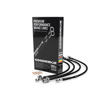 Load image into Gallery viewer, Goodridge 08-11 Toyota Land Cruiser Stainless Steel Brake Lines - Black