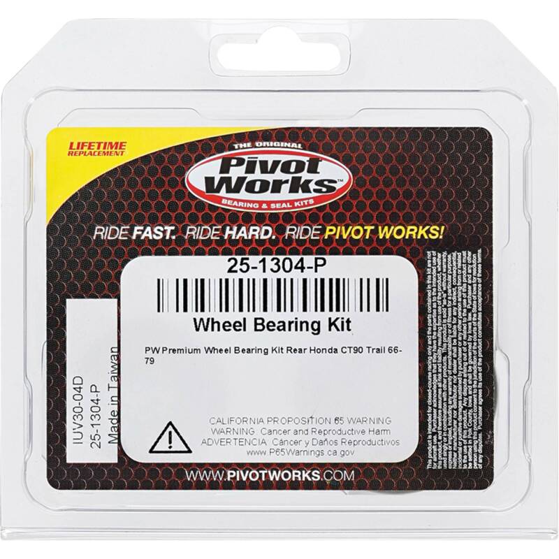 Pivot Works Honda Wheel Bearing Kit Premium Bearings