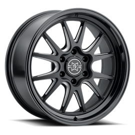Method Raised MR802 22x10 / 8x180 BP / -18mm Offset / 124.1mm Bore - Double Black Milled Wheel