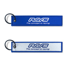 Load image into Gallery viewer, RAYS Official Key Tag 24S 142mm x 29mm Key Ring 30mm