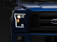 Load image into Gallery viewer, Raxiom 15-17 Ford F-150 G3 Projector Headlights w/ LED Accent- Blk Housing (Clear Lens)