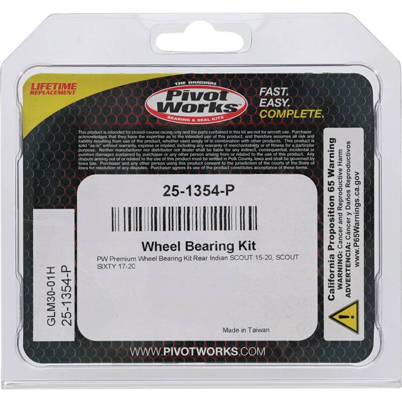 Pivot Works Indian Wheel Bearing Kit Premium Bearings