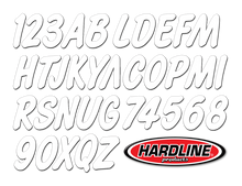 Load image into Gallery viewer, Hardline Boat Lettering Registration Kit 3 in. - 400 White Solid