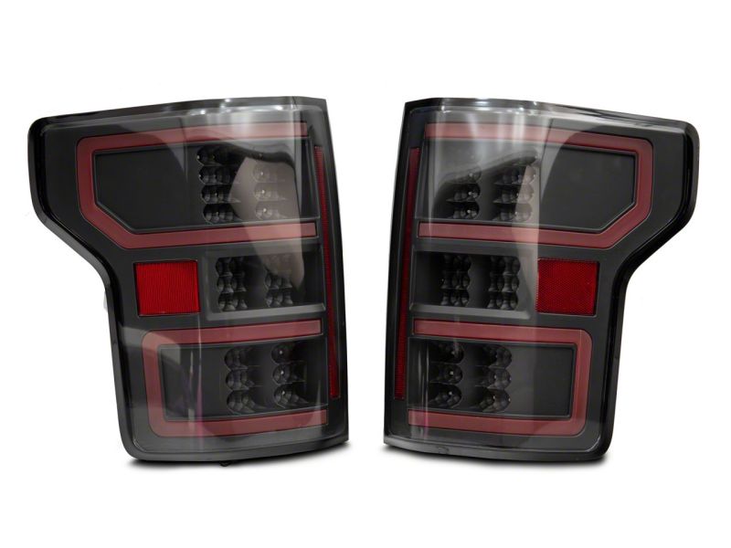 Raxiom 18-20 Ford F-150 Axial Series LED Tail Lights w/ SEQL Turn Signals- Blk Housing (Clear Lens)