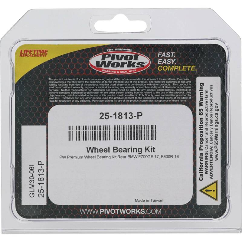 Pivot Works BMW Wheel Bearing Kit Premium Bearings