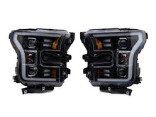 Load image into Gallery viewer, Raxiom 15-17 Ford F-150 G3 Projector Headlights w/ LED Accent- Blk Housing (Clear Lens)