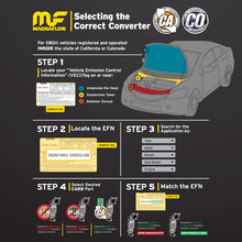 Load image into Gallery viewer, Magnaflow Conv Uni CA 2.25in./2.25in. Straight/Angle Direct Fit Converter