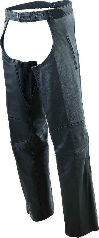 Kuryakyn Leather By River Road Longhaul Leather Chaps Black - Large