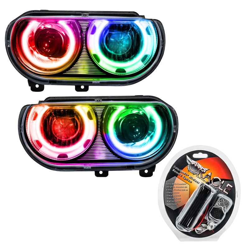 Oracle 08-14 Dodge Challenger SMD HL (HID Style) - ColorSHIFT NO RETURNS