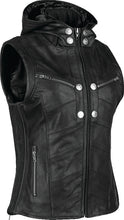 Load image into Gallery viewer, Speed and Strength Hells Belles Leather Vest Black Womens - Small