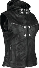 Speed and Strength Hells Belles Leather Vest Black Womens - 2XL