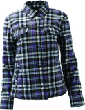 River Road Cameo Flannel Moto Shirt Womens - Large