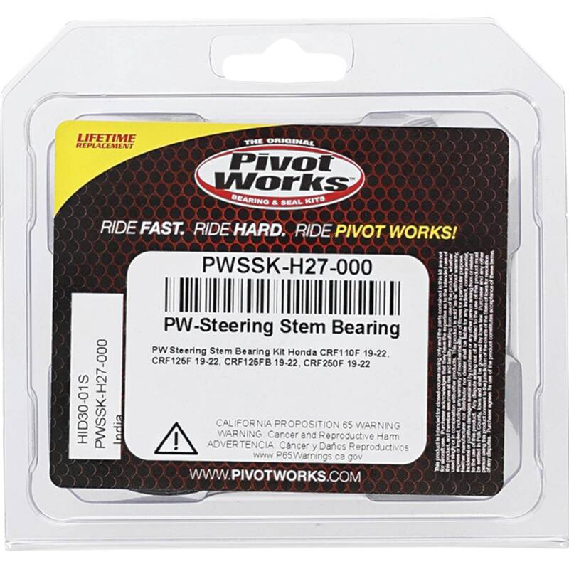 Pivot Works 19-23 Honda CRF110F PW Steering Stem Bearing Kit
