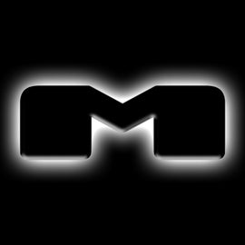 ORACLE Lighting Universal Illuminated LED Letter Badges - Matte Blk Surface Finish - M SEE WARRANTY