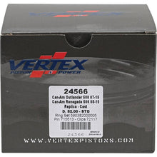 Load image into Gallery viewer, Vertex Piston 07-15 Can-Am Outlander 500 4x4 500cc Cast Replica Piston Kit