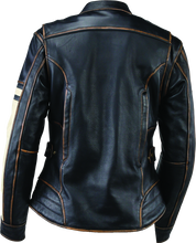 Load image into Gallery viewer, Kuryakyn Leather By River Road Dame Vintage Leather Jacket Black Womens - Small