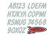 Load image into Gallery viewer, Hardline Boat Lettering Registration Kit 3 in. - 400 Silver Solid