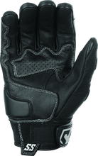 Load image into Gallery viewer, Speed and Strength Twist of Fate Leather Gloves Black/White - Small