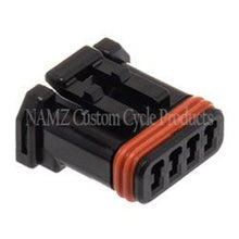 Load image into Gallery viewer, NAMZ JAE MX-1900 4-Position Female Black Socket Housing (HD 72908-11)