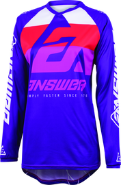 Answer 23 Syncron CC Jersey Purple/White/Red Womens - XL