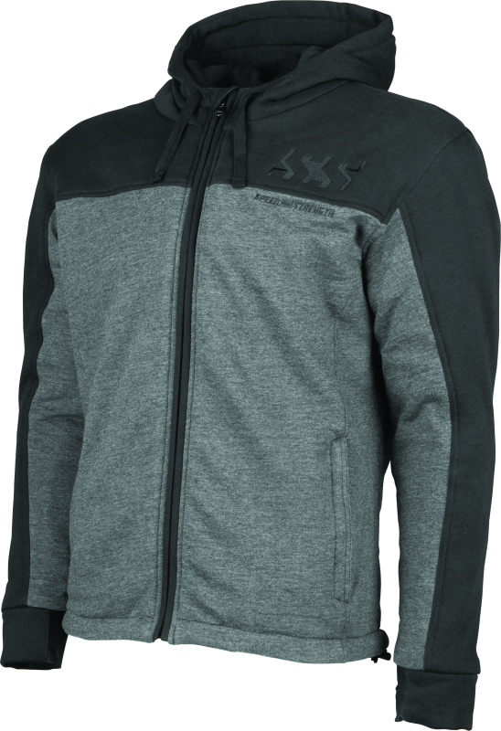 Speed and Strength Hammer Down Armored Hoody Black/Grey - Small