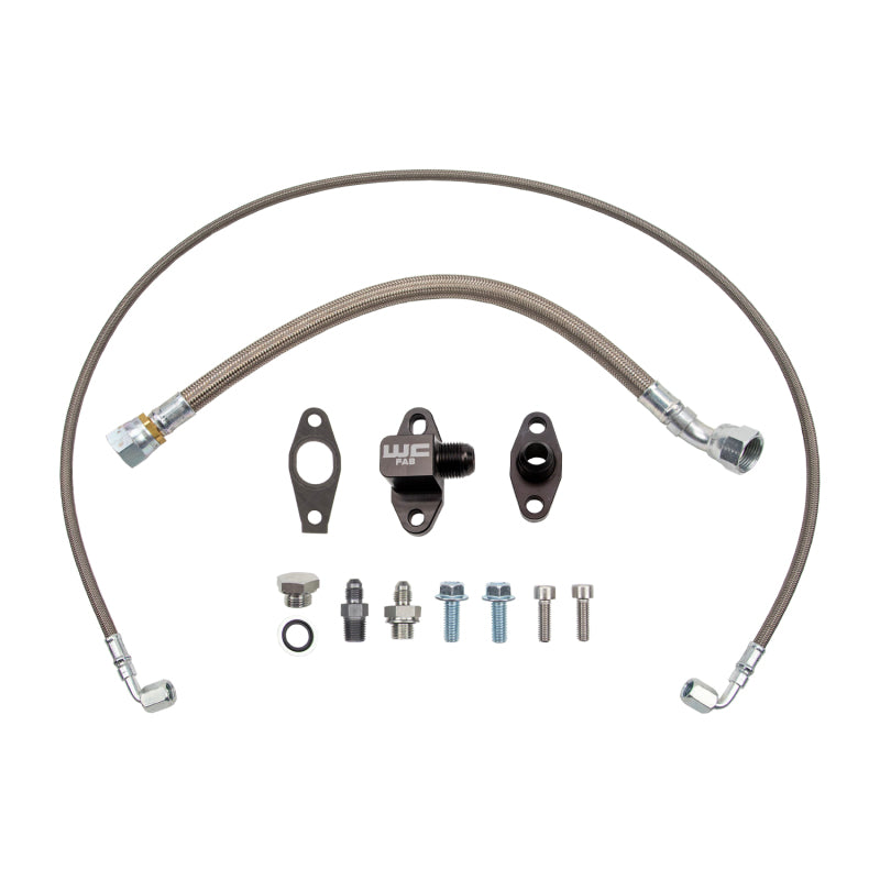 Wehrli Chevrolet 6.6L Duramax L5P S400 Single Turbo Oil Line Kit