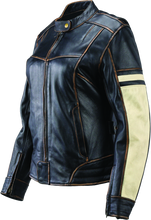 Load image into Gallery viewer, Kuryakyn Leather By River Road Dame Vintage Leather Jacket Black Womens - Small