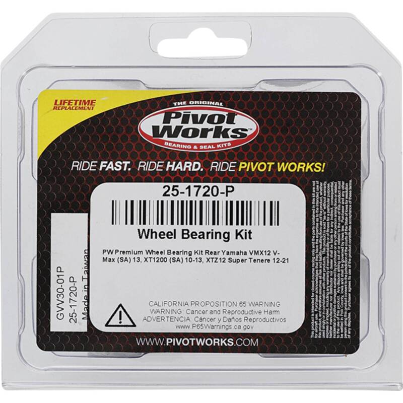 Pivot Works Yamaha Wheel Bearing Kit Premium Bearings