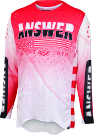 Answer A22.5 Elite Rev Jersey White/Red Youth - Small