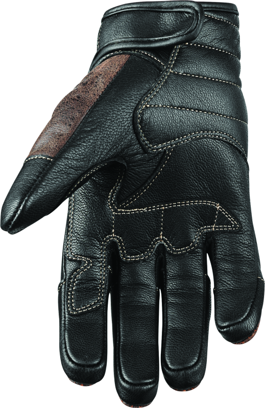 Speed and Strength Rust and Redemption Leather Gloves Brown - Small