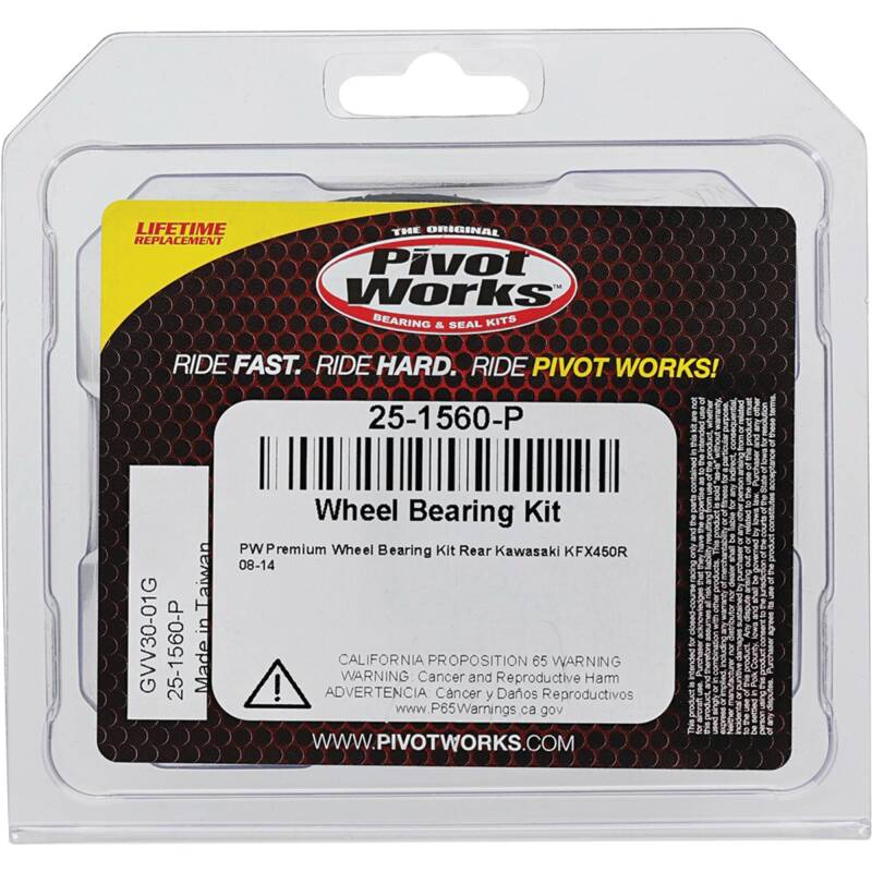 Pivot Works Kawasaki Wheel Bearing Kit Premium Bearings