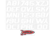 Load image into Gallery viewer, Hardline Boat Lettering Registration Kit 3 in. - 700 Solid White