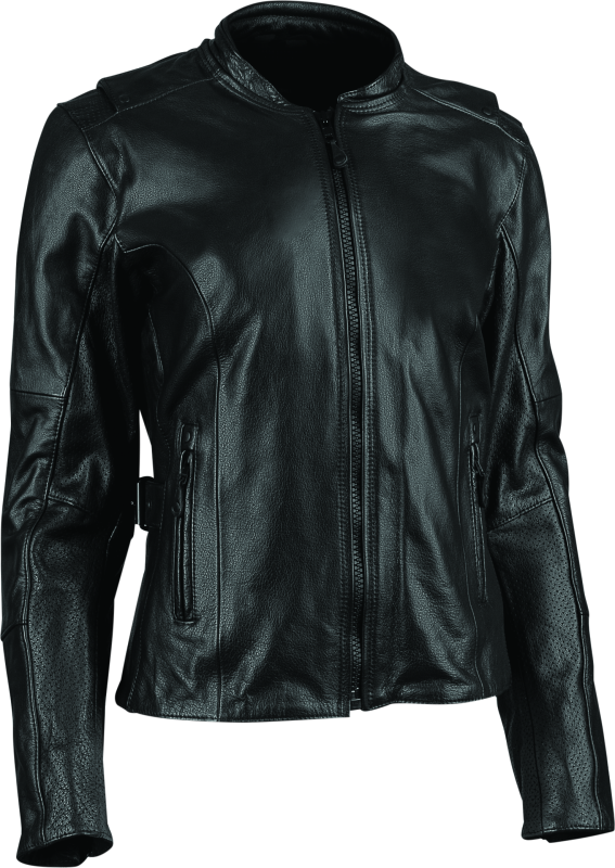 Speed and Strength Throttle Body Leather Jacket Black Womens - 3XL