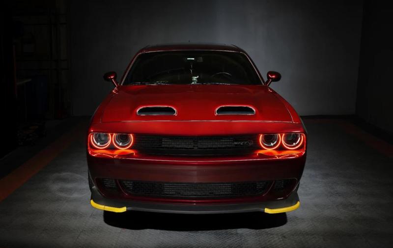 Oracle 15-21 Dodge Challenger LED Waterproof Halo Kit - Red SEE WARRANTY