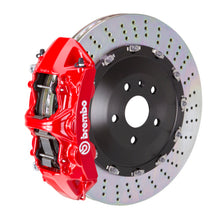 Load image into Gallery viewer, Brembo 15-19 Macan Turbo Front GT BBK 6 Piston Cast 405x34 2pc Rotor Drilled-Red