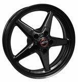 Race Star 92 Drag Star Bracket Racer 17x9.5 5x4.50BC 6.875BS Gloss Black Wheel