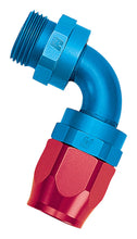 Load image into Gallery viewer, Russell Performance -10 AN Red/Blue 90 Deg Swivel Dry Sump Hose End (-12 Port 1-1/16in-12 Thread)