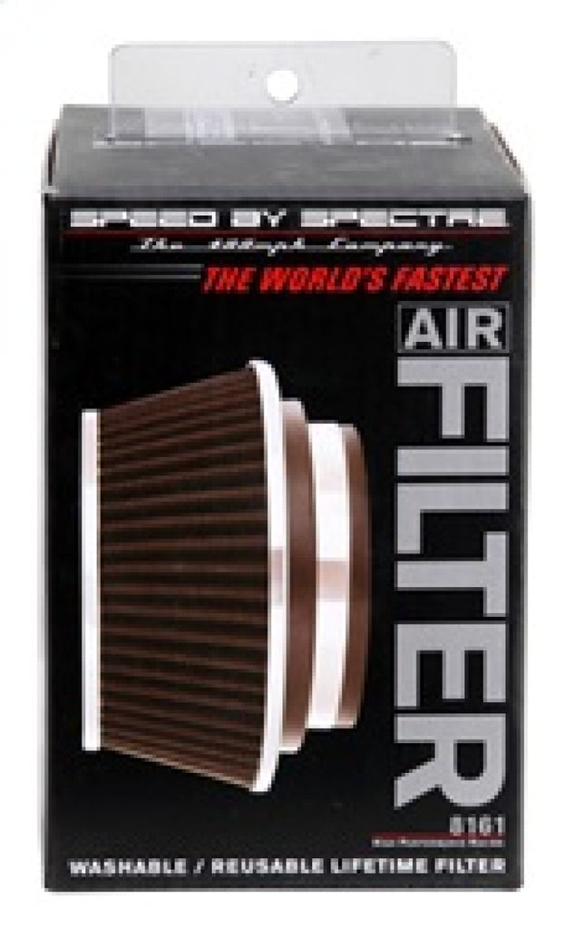 Spectre Adjustable Conical Air Filter 2-1/2in. Tall (Fits 3in. / 3-1/2in. / 4in. Tubes) - Black