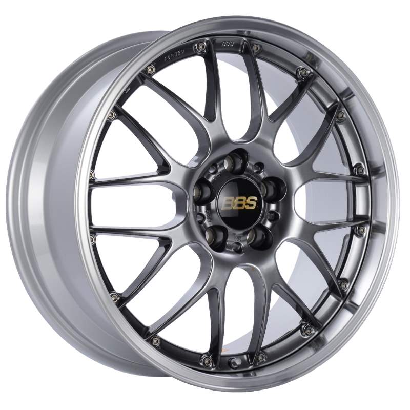 BBS RS-GT 19x9.5 5x112 ET38 Diamond Black Center Diamond Cut Lip Wheel -82mm PFS/Clip Required