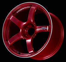 Load image into Gallery viewer, Advan TC4 15x6.0 +45 4-100 Racing Candy Red &amp; Ring Wheel