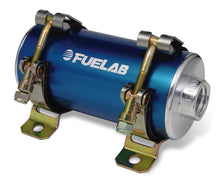 Load image into Gallery viewer, Fuelab Prodigy Reduced Size Carb In-Line Fuel Pump w/Internal Bypass - 800 HP - Blue