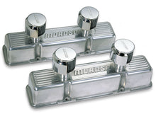 Load image into Gallery viewer, Moroso Chevrolet Small Block Valve Cover - 2 Covers w/2 Breathers - Polished Aluminum - Pair