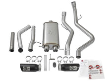 Load image into Gallery viewer, aFe MACH Force-Xp 3in CB SS Dual Exhaust w/Black Tips 09-16 GM Silverado/Sierra 4.3L/4.8L/5.3L