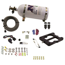 Load image into Gallery viewer, Nitrous Express Q-Jet/Holley Spread Bore Hitman Nitrous Kit (100-150-200HP) w/10lb Bottle