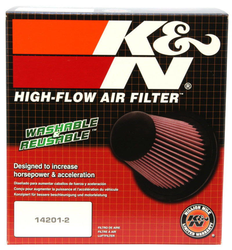 K&N Filter Universal Air Filter Carbon Fiber Top With 6in Flange x 7.5in Base x 6in H